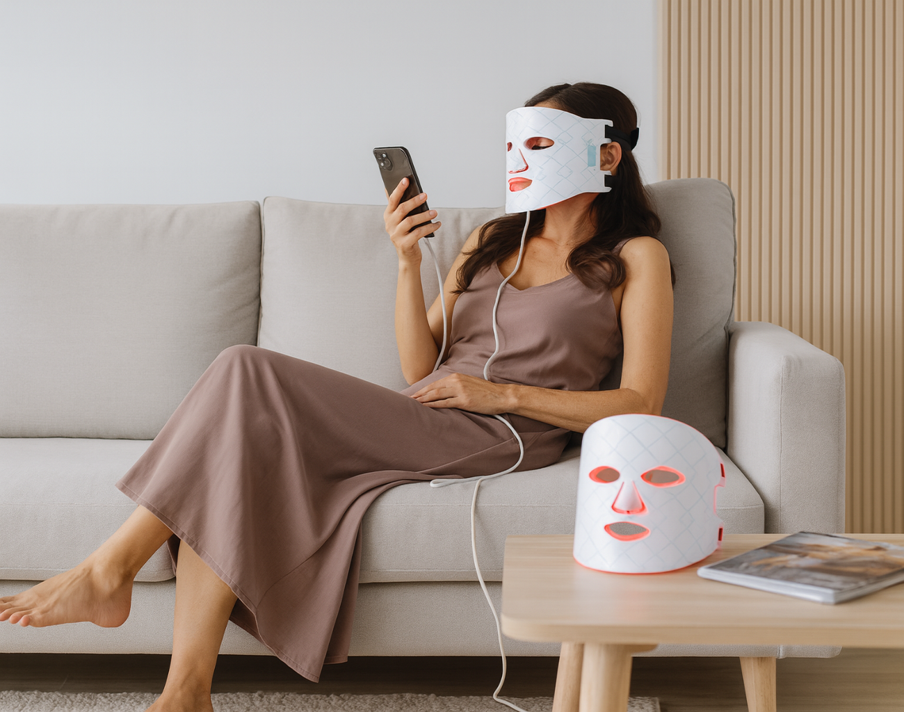 Red Light Therapy Flexible Face Mask