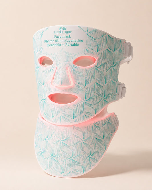 LustraLight Red Light Pro 850nm Face & Neck LED Mask